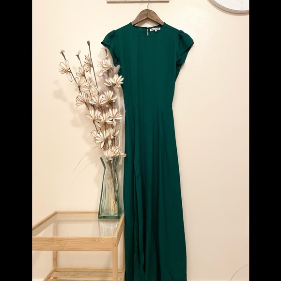 Reformation Gavin Dress  Emerald  AUTHENTIC - Picture 9 of 15